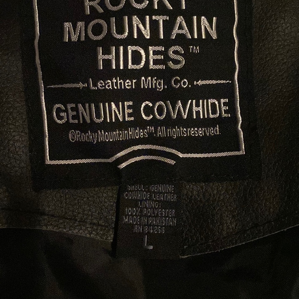 Black leather chaps